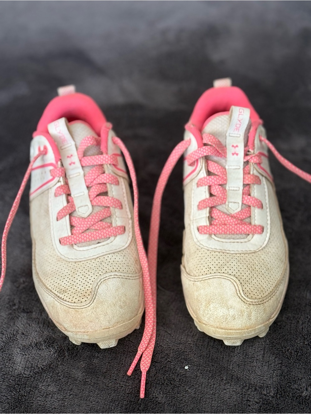 Under Armour Kids Sneakers in Pink and Cream